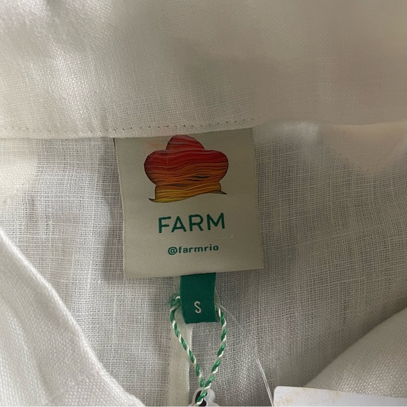 FARM Rio Cream High-Waisted Shorts - Picture 12 of 13